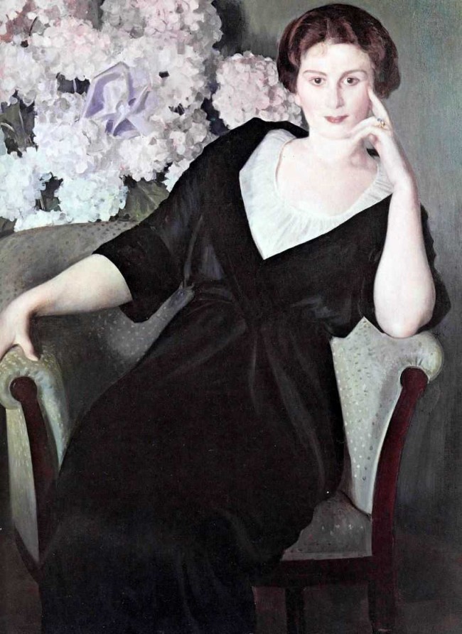 Сочинение по картине: Кустодиев - "Портрет Ренэ Ивановны Нотгафт"